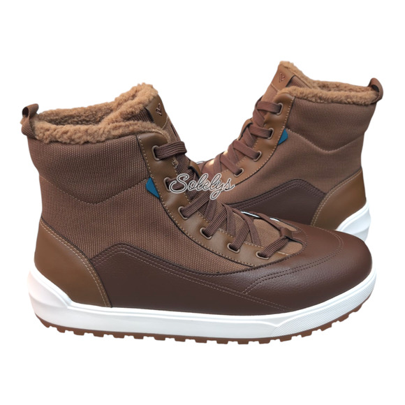 Vessi Alta Mens 13 High Top Waterproof Vegan Leather Dark Teak Tan Brown Boot - Picture 1 of 9